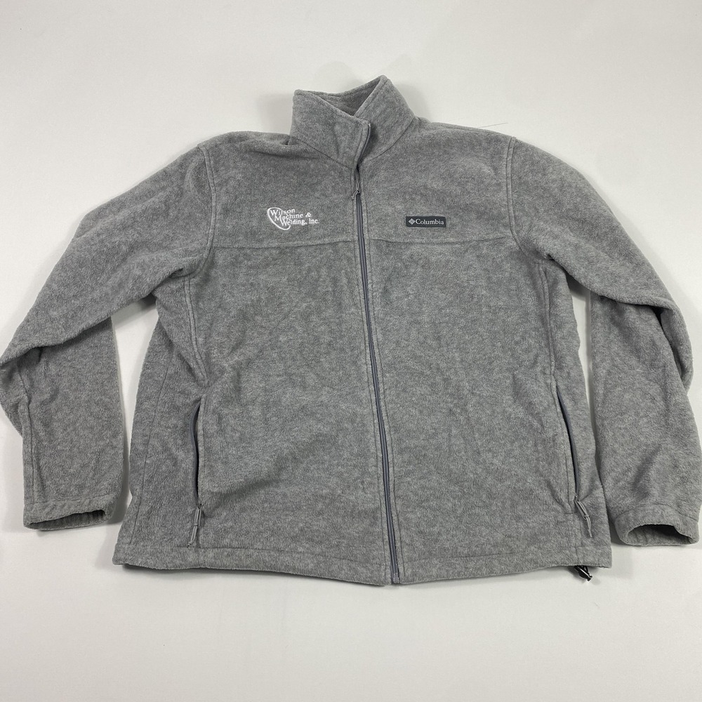 Columbia Jacket Mens XL Full Zip Fleece Wilson Machine Welding Outdoors Workwear